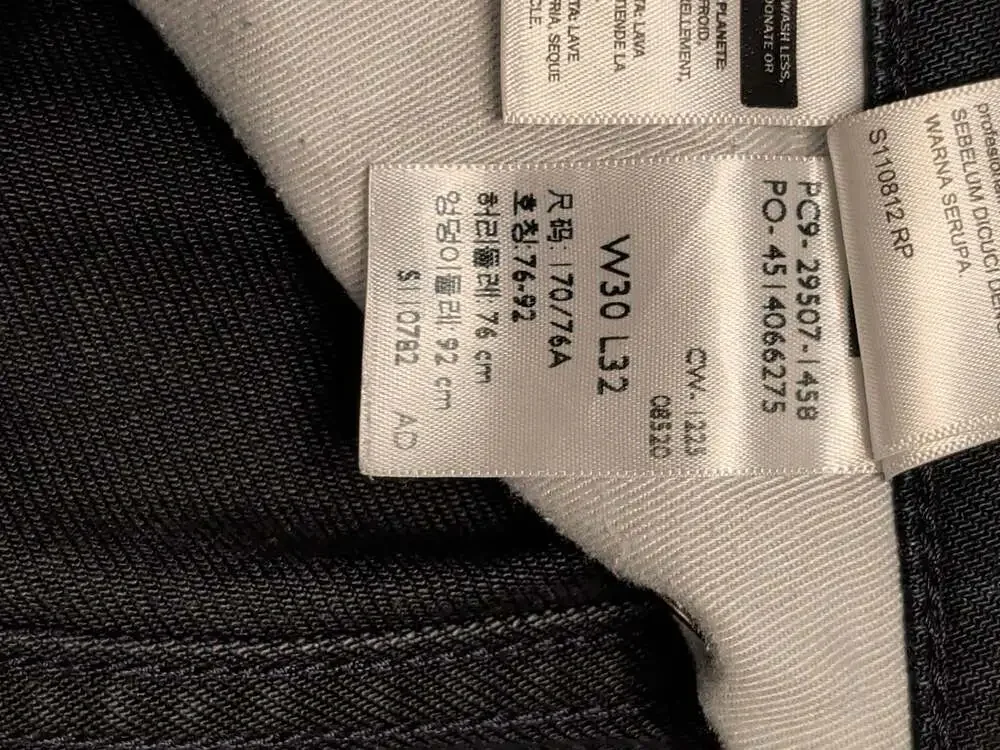 Levi's 502 Premium Black Tapered Jeans W30 L32